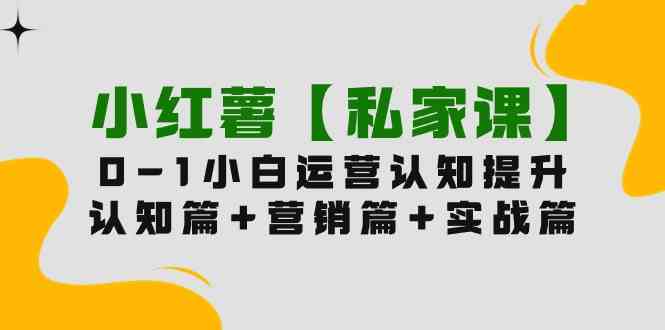 （9910期）小红薯【私家课】0-1玩赚小红书内容营销，认知篇+营销篇+实战篇（11节课）-玖卿社区