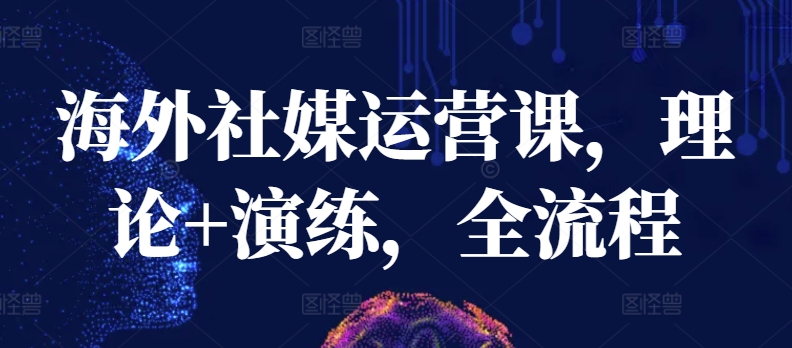 海外社媒运营课，理论+演练，全流程-玖卿社区