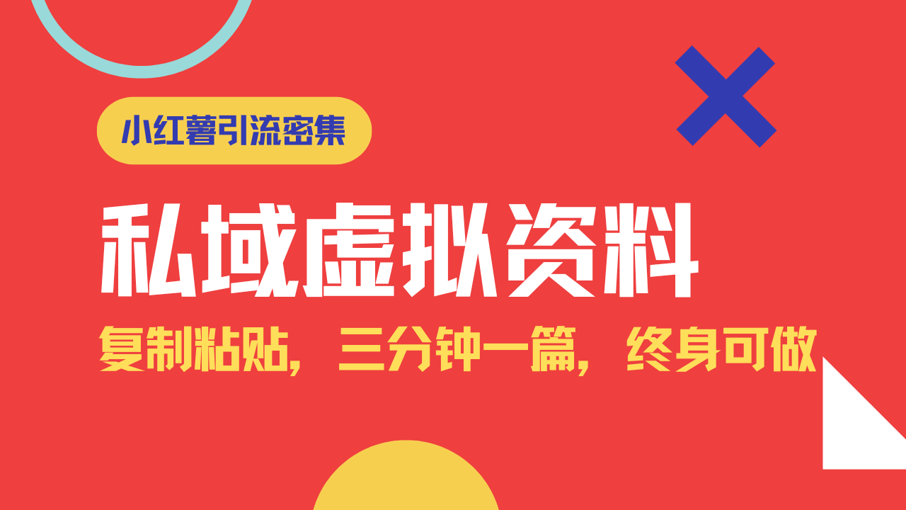 小红书引流私域旅游虚拟资料玩法，复制粘贴，三分钟一篇图文，日入1000…-玖卿社区