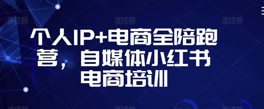个人IP+电商全陪跑营，自媒体小红书电商培训-玖卿社区