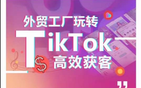 外贸工厂玩转TikTok高效获客，多种引流方式与账号定位技巧，拆解爆款短视频打造成功案例-玖卿社区