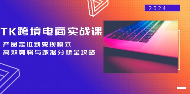 （12783期）TK跨境电商实战课：产品定位到变现模式，高效剪辑与数据分析全攻略-玖卿社区