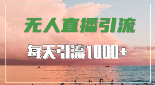 抖音快手视频号全平台通用，无人直播引流法，超暴力引流1000+高质量精准创业粉【揭秘】-玖卿社区