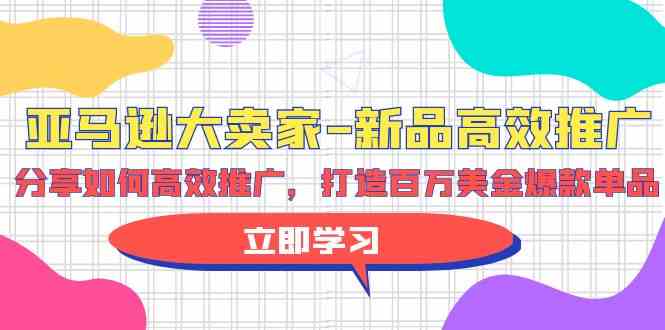 （9945期）亚马逊 大卖家-新品高效推广，分享如何高效推广，打造百万美金爆款单品-玖卿社区