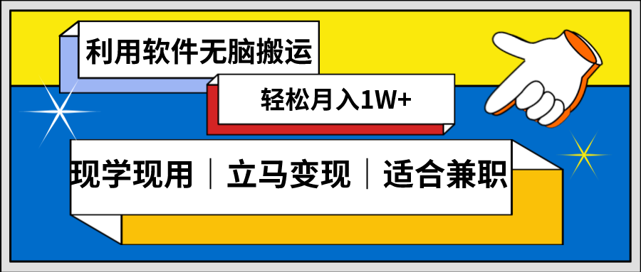 低密度新赛道 视频无脑搬 一天1000+几分钟一条原创视频 零成本零门槛超简单-玖卿社区
