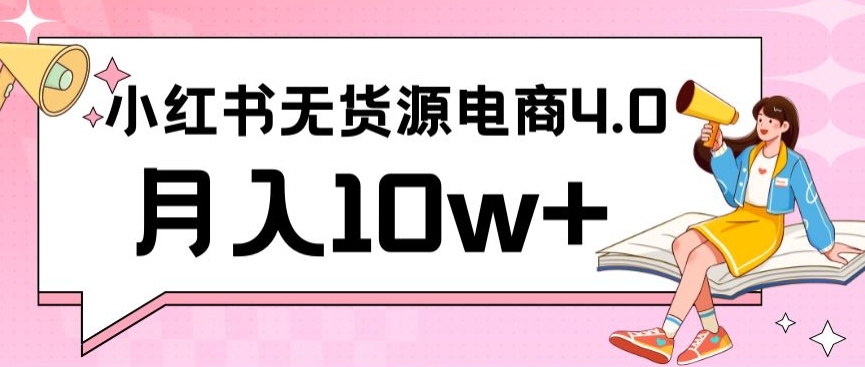 小红书新电商实战，无货源实操从0到1月入10w+联合抖音放大收益-玖卿社区