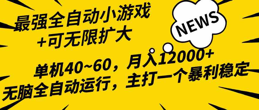 （10046期）2024最新全网独家小游戏全自动，单机40~60,稳定躺赚，小白都能月入过万-玖卿社区