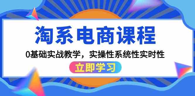 淘系电商课程，0基础实战教学，实操性系统性实时性（15节课）-玖卿社区