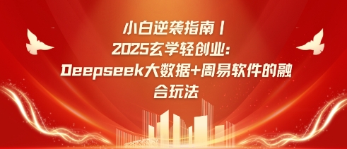 小白逆袭指南，2025玄学轻创业：Deepseek大数据+周易算法的融合玩法-玖卿社区