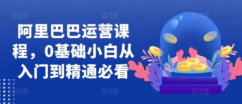 阿里巴巴运营课程，0基础小白从入门到精通必看-玖卿社区