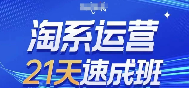 淘系运营21天速成班(更新24年9月)，0基础轻松搞定淘系运营，不做假把式-玖卿社区