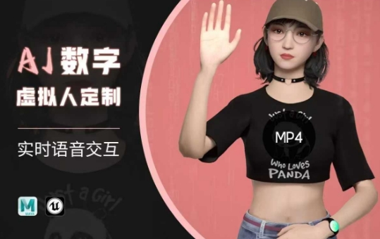 Ai数字人虚拟(智能体)实时语音交互特训营，​自行定制超写实角色AI数字人交互技术-玖卿社区