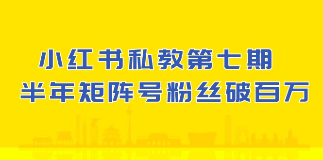 (10650期）小红书-私教第七期，小红书90天涨粉18w，1周涨粉破万 半年矩阵号粉丝破百万-玖卿社区
