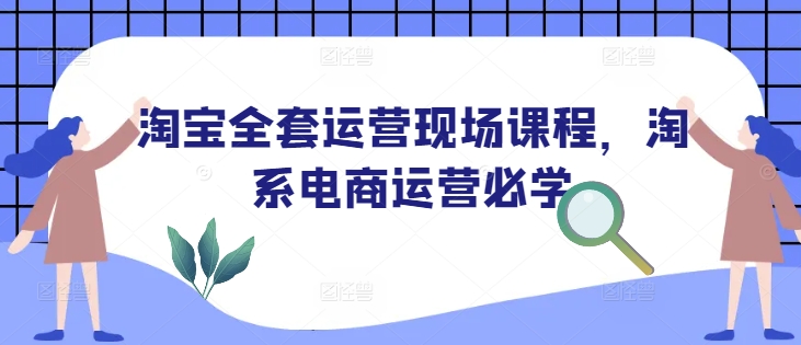 淘宝全套运营现场课程，淘系电商运营必学-玖卿社区