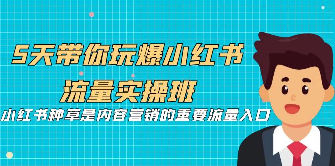 5天带你玩爆小红书流量实操班，小红书种草是内容营销的重要流量入口-玖卿社区
