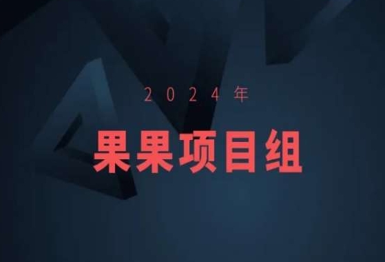 2024年果果项目组项目合集-果果最新项目-玖卿社区