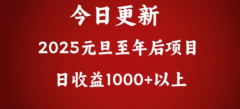 翻身项目，日收益1000+以上-玖卿社区