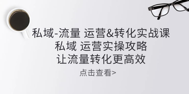 （10739期）私域-流量 运营&转化实操课：私域 运营实操攻略 让流量转化更高效-玖卿社区