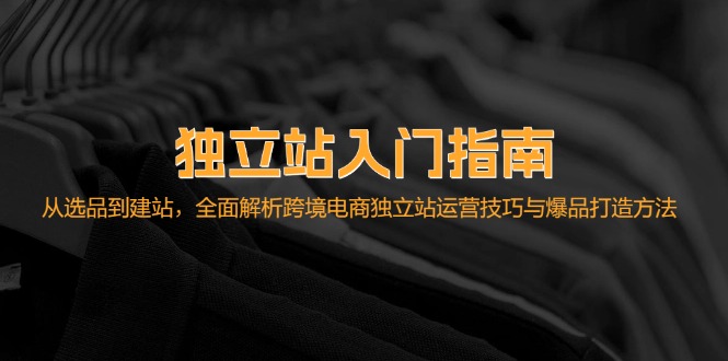 （12882期）独立站入门指南：从选品到建站，全面解析跨境电商独立站运营技巧与爆品…-玖卿社区