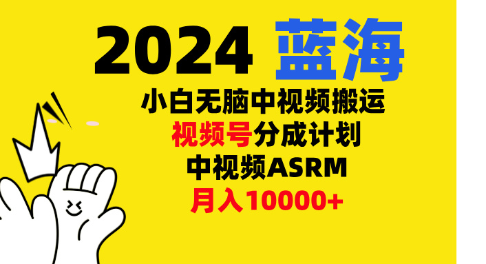 小白无脑复制-中视频视频号-分成计中视频ASRM-玖卿社区