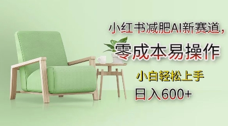小红书减肥AI新赛道，零成本易操作，日入多张，小白轻松上手【揭秘】-玖卿社区