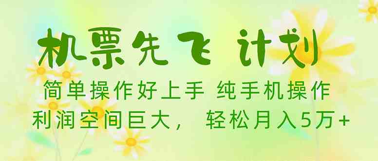 （10038期）机票先飞计划！里程积分兑换机票售卖赚差价，利润空间巨大，小白月入5万+-玖卿社区