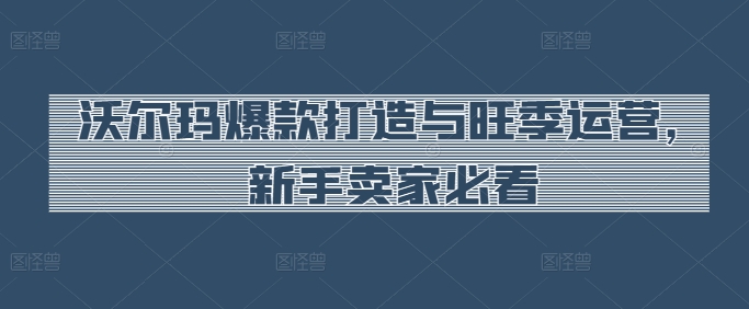 沃尔玛爆款打造与旺季运营，新手卖家必看-玖卿社区