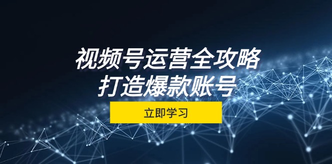 （12912期）视频号运营全攻略，从定位到成交一站式学习，视频号核心秘诀，打造爆款…-玖卿社区